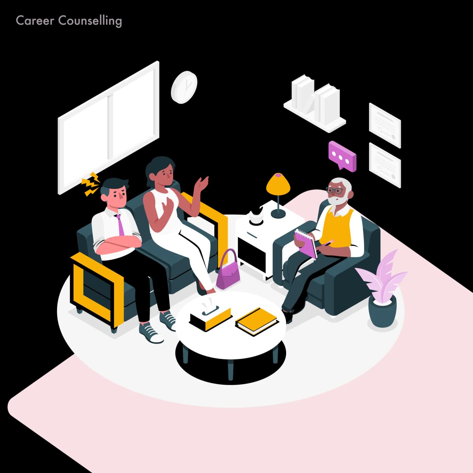 Career counselling illustration